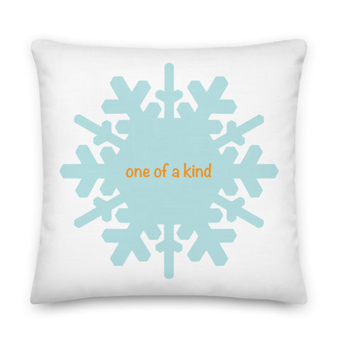 One of A Kind Snowflake Pillow