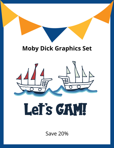 Moby Dick Graphics Set