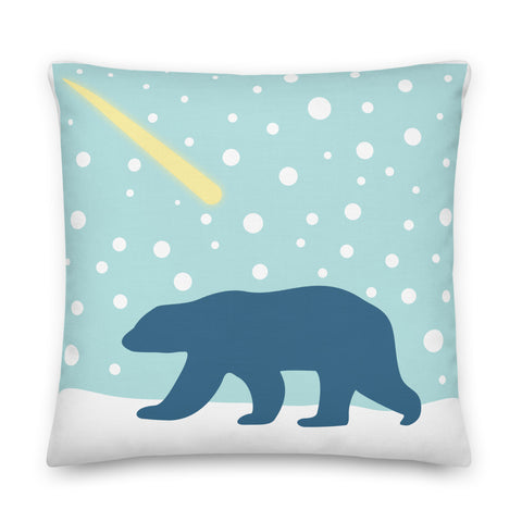 Polar Bear & Comet Pillow