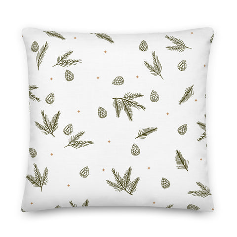 Spruce Needles On the Snow Pillow