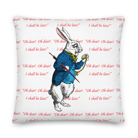 White Rabbit Pillow