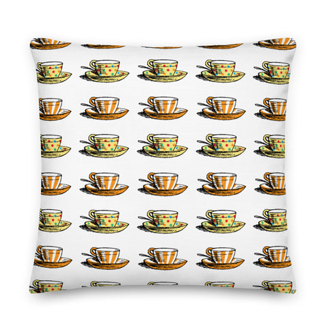 Teacups Pillow